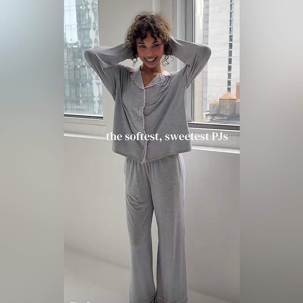 The Bar - HEATHERGREY/BLUSH PAJAMAS
